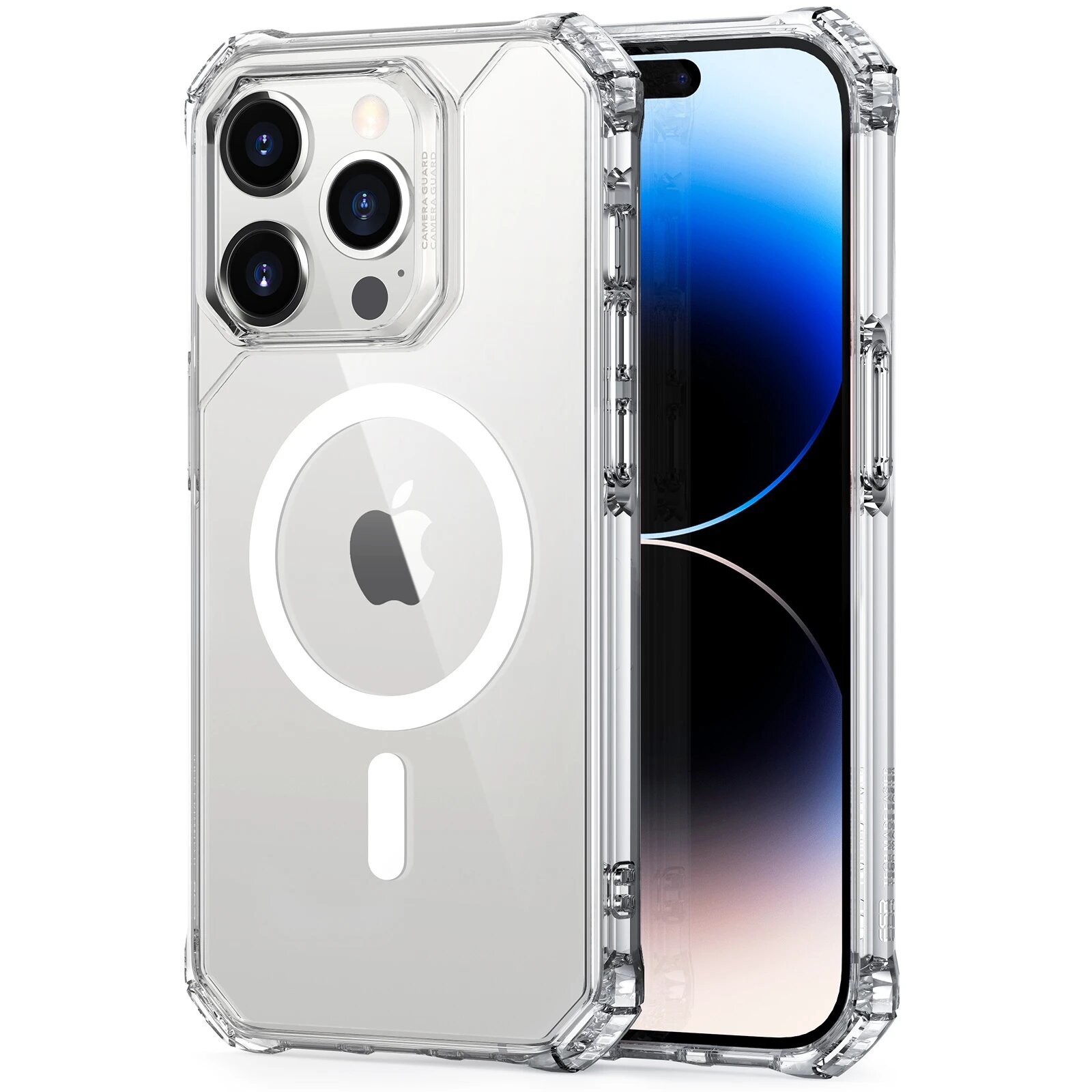esr-air-armor-with-hololock-protective-magnetic-case-for-iphone-14-pro-clear ESR Air Armor with HoloLock Protective Magnetic Case for iPhone 14 Pro - Clear - Image 1