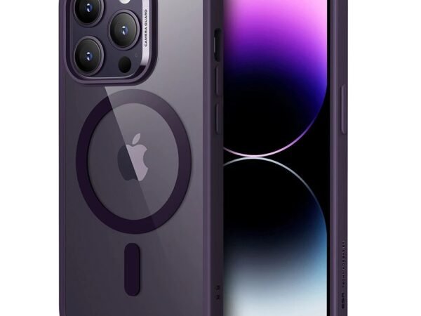 ESR Classic with HoloLock Magnetic Hybrid Case for iPhone 14 Pro Max - Clear Purple