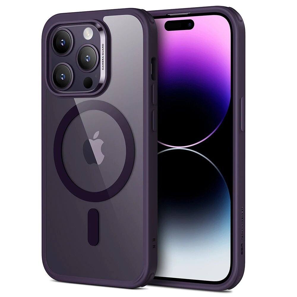 esr-classic-with-hololock-magnetic-hybrid-case-for-iphone-14-pro-max-clear-purple ESR Classic with HoloLock Magnetic Hybrid Case for iPhone 14 Pro Max - Clear Purple - Image 1